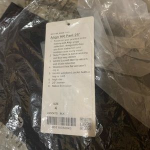 Align pant size 4 25” BNWT lululemon